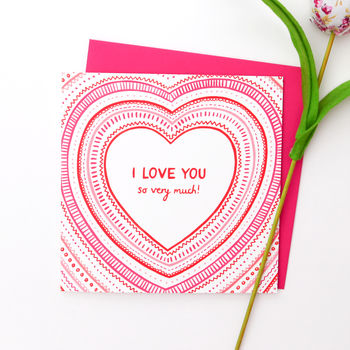 'I Love You So Very Much' Card, 2 of 4