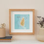 Personalised St Lucia Map Print Wall Art, thumbnail 3 of 5