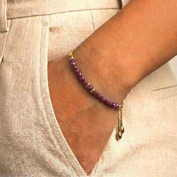 July Birthstone Ruby Bracelet, 3 of 7