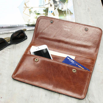 Personalised Mr And Mrs Leather Travel Document Holder, 9 of 12