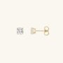 9ct Gold Solitaire Stud Earrings, thumbnail 3 of 6