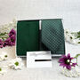 Dark Green Pin Dots Wedding Tie Set, thumbnail 1 of 4