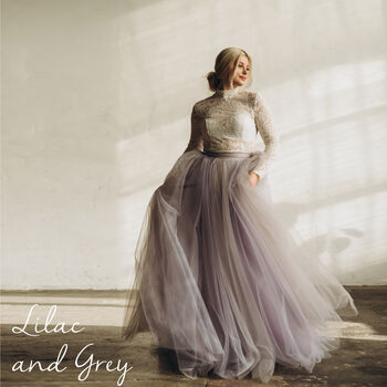 Ivory And Cream Ombre Wedding Skirt For Modern Brides, 6 of 12