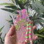 Green And Pink Mobile Phone Charm Strap, thumbnail 3 of 5