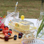 Hand Painted Glass Butter Dish – Cherry Or Lemon Design, thumbnail 2 of 10