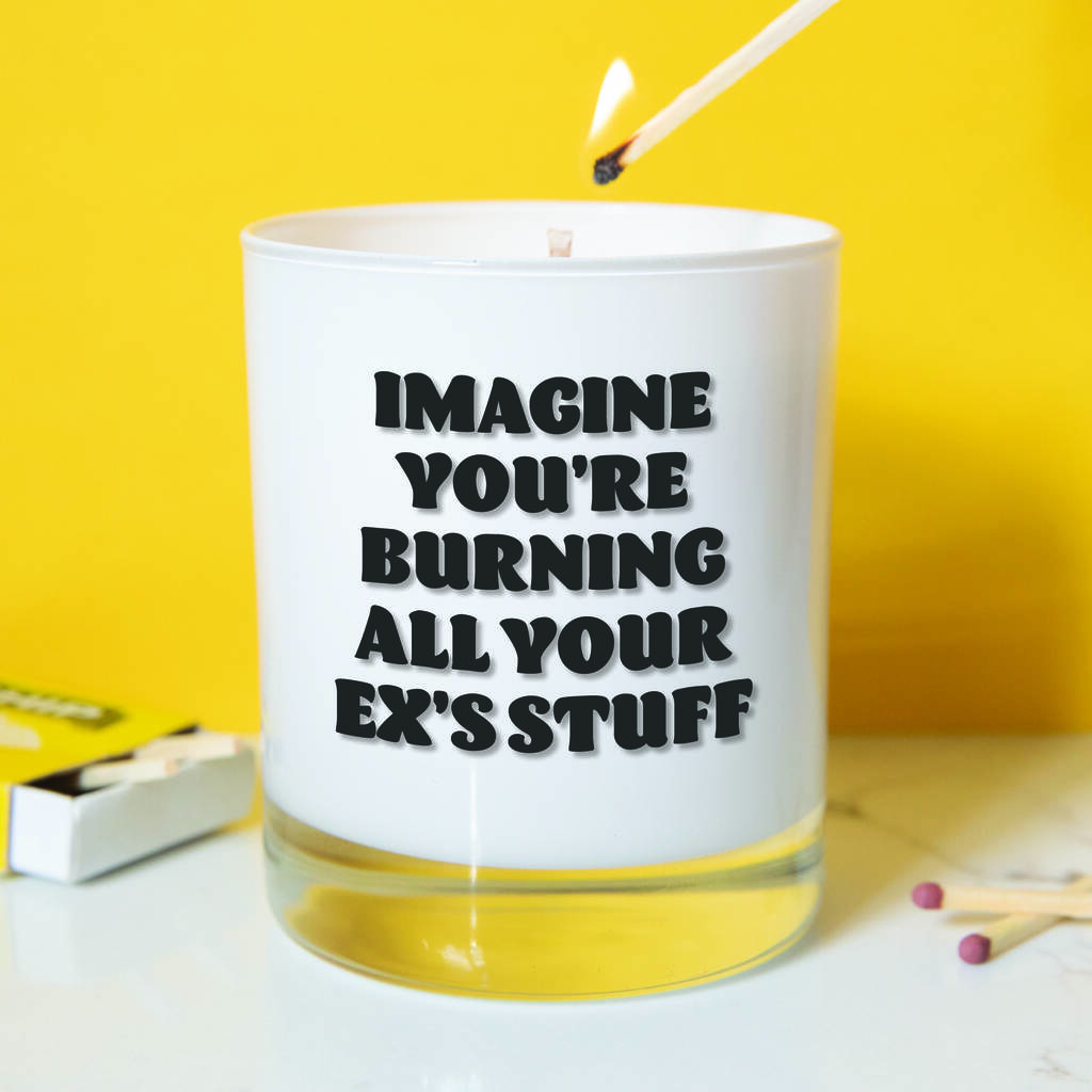 Ex's Stuff Soy Wax Candle Break Up Gift By Slice of Pie Designs