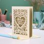 Personalised Papercut Vow Renewal Card, thumbnail 6 of 7