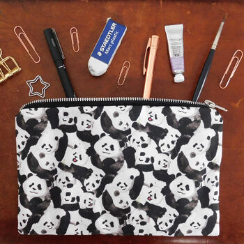Panda Print Pouch Bag, 2 of 6