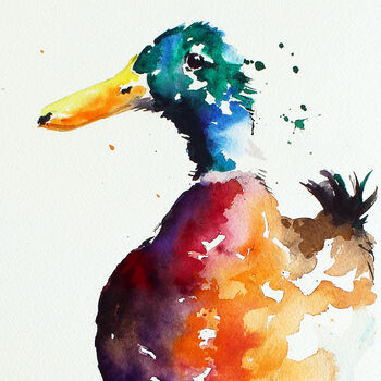 Duck Print, Bight Duck, 2 of 2