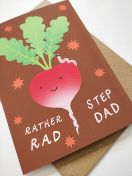 Rad Step Dad Father's Day Card, 2 of 7