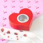 Red Heart Taper Candle Holder, thumbnail 1 of 3