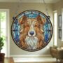 Nova Scotia Duck Tolling Retriever Stained Glass Effect Suncatcher, thumbnail 6 of 6