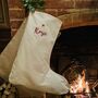 Personalised Embroidered Christmas Stocking, thumbnail 1 of 4