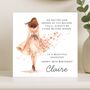 Personalised 18th Birthday Card For Daughter Floral Dress, thumbnail 7 of 8