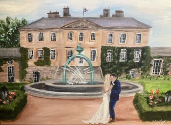 Personalised Wedding Painting From Your Photos Large, 3 of 8