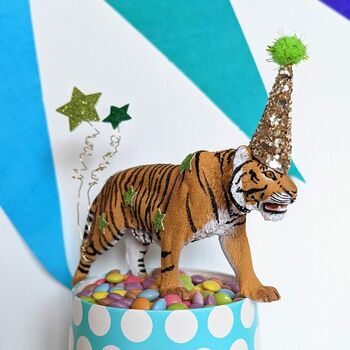 Personalised Tiger Party Animal Cake Toppers, 5 of 7