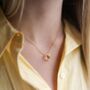 Gold Russian Wedding Ring Pendant Necklace, thumbnail 3 of 7