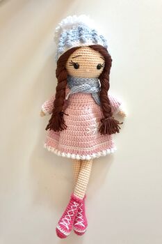 Handmade Crochet Doll For Kids, Birthday Gift For Girls, 2 of 9