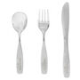 Personalised Three Piece Swirls And Hearts Cutlery Set – Perfect For Birthdays, Christenings, And Special Occasions, thumbnail 4 of 4
