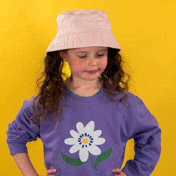 Children's Embroidered Personalised Bucket Hat, 2 of 2