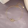 Sterling Silver Pretzel Heart Knot Bracelet, thumbnail 6 of 12