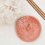 Moroccan Style Pink Incense Dish, thumbnail 1 of 6
