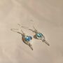 Sterling Silver Labradorite Teardrop Dangle Earrings, thumbnail 5 of 7