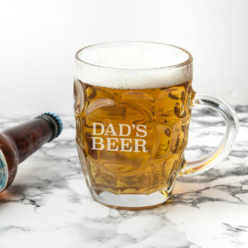 Personalised Dimpled Beer Glass, 5 of 6