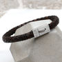 Men's Personalised Contemporary Clasp Bracelet, thumbnail 2 of 6