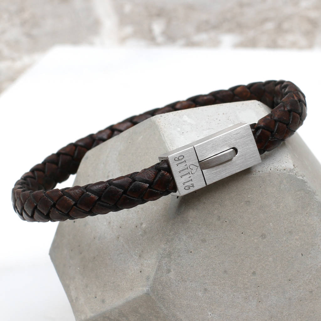 Men's Personalised Contemporary Clasp Bracelet By Hurleyburley man ...