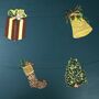 Traditional Christmas Recycled Paper Garland, thumbnail 1 of 4
