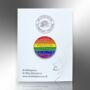 Love Respect Freedom Tolerance Equality Pride Enamel Lapel Pin Badge, Rainbow Lgbtqia+ Brooch, Gay Pride And Awareness Gift, thumbnail 4 of 8