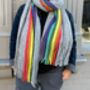 Rainbow Soft Snuggly Blanket Scarf, thumbnail 6 of 9