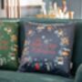 Blue 12 Days Of Christmas Cushion, thumbnail 1 of 7