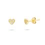 Crystal Heart Stud Earrings, thumbnail 1 of 4