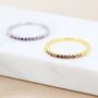 Amethyst Purple Ombre Half Eternity Ring, thumbnail 5 of 10
