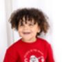 'Believe In The Magic' Vintage Santa Personalised Embroidered Christmas Sweatshirt Jumper, thumbnail 4 of 7