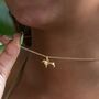 Sausage Dog Necklace, Sterling Silver Or Gold Plated, thumbnail 4 of 12