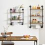 Three Tier Floating Storage Shelves With Towel Rail, thumbnail 4 of 6