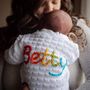 Personalised Hand Embroidered Baby Cardigan, thumbnail 1 of 7