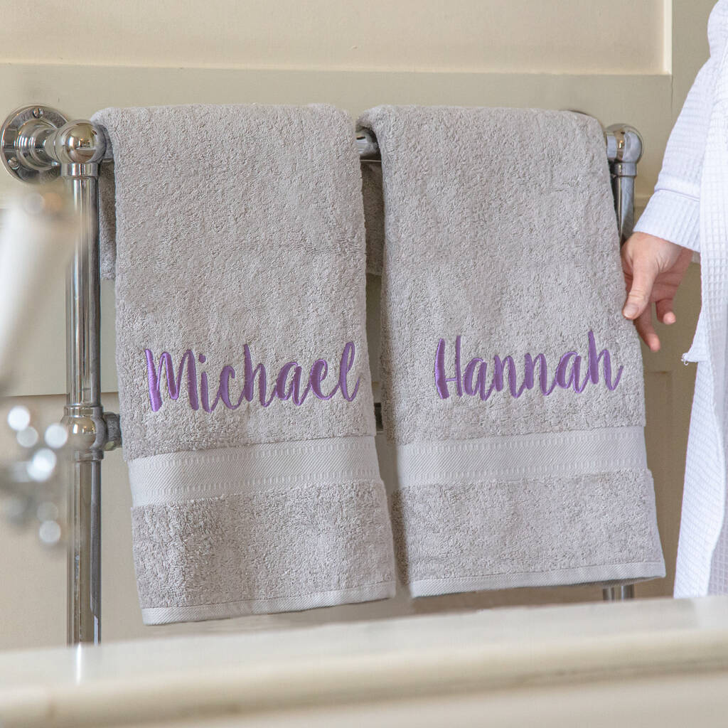 Personalised Luxury Cotton Bath Towel, 1 of 12