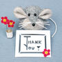 Thank You Mouse Greeting Card, thumbnail 2 of 3