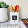 Personalised Daddy And Me Lego® Brick Pencil Pot Desk Tidy, thumbnail 2 of 6