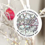 Personalised UK Map Christmas Tree Bauble Decoration, thumbnail 1 of 4
