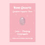 Rose Quartz Keepsake Token Love Healing Gift, thumbnail 1 of 3