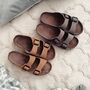 Leather Sandals With Memory Foam Insole, thumbnail 6 of 11