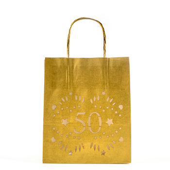 50th Birthday, Party Decoration Lantern Bag, 6 of 6