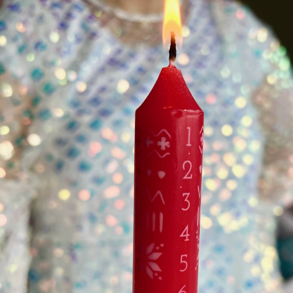 Christmas Advent Candle By The Best Room