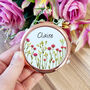Floral Name Rose Gold Compact Mirror, thumbnail 7 of 8