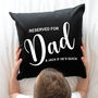 Personalised Reserved For Dad Cushion, thumbnail 1 of 3